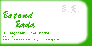 botond rada business card